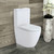 Koko Rimless Back-to-Wall Suite S Trap 90-160 Set Out with Quick Release Soft Close Seat White [168945]