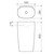 Contura II 530mm Freestanding Basin Matte Clay [306322]