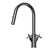 X-Gen 316 Stainless Steel Gooseneck Xpressfit Retractable Tap with Cross Handles Gunmetal [306153]