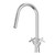 X-Gen 316 Stainless Steel Gooseneck Xpressfit Retractable Tap with Cross Handles Chrome [306144]