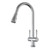 Xquisite 316 Stainless Steel Provincial Xpressfit Retractable Twin Handle Tap Satin Stainless Steel [306154]