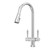 Xquisite 316 Stainless Steel Provincial Xpressfit Retractable Twin Handle Tap Chrome [306152]