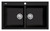Double Bowl Topmount Sink Matte Black [302253]