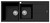 1 & 3/4 Bowl Topmount Sink with Right Drainer Matte Black [302255]
