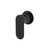 Empire Slim Wall Mixer Round Plate Matte Black [307789]