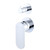 Empire Slim Wall Mixer with Diverter Small Round Plates Vertical Chrome [307768]