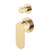 Empire Slim Wall Mixer with Diverter Small Round Plates Vertical Urban Brass [307755]