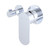 Empire Slim Wall Mixer with Diverter Small Round Plates Horizontal Chrome [307753]