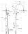 Empire Slim Curved Twin Shower Matte Black [307780]