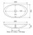 Bahama Stone Above Counter Solid Surface Basin 600mm x 350mm x 105mm Matte White [169415]