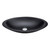 Bahama Above Counter Cast Stone Basin 600mm x 350mm x 105mm Matte Black [169418]
