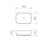 Luna Semi Recessed Basin Landing White 0 Tap Holes [180576]