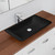 Classique Above Counter Solid Surface Basin 600mm x 345mm x 105mm Matte Black [190221]