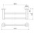 Liano II Double Towel Rail 640mm Brushed Brass [310689]