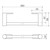 Liano II Hand Wall Basin Integrated Towel Rail Brushed Brass [310691]
