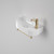 Liano II Hand Wall Basin Integrated Towel Rail Brushed Brass [310691]