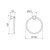 Liano II Towel Ring Brushed Nickel [310670]