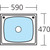 Laundry Tub w/Rinse Bypass Kit 45L Stainless Steel 2TH [068583]