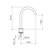 Liano II Hob Swivel Outlet 160mm - Brushed Bronze - Lead Free [310627]