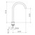 Liano II Hob Swivel Outlet 200mm Brushed Bronze Lead Free [310683]