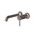 Liano II 175mm Wall Basin or Bath Trim Kit 2 x Round Cover Plates Brushed Bronze Lead Free [310716]
