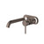 Liano II 175mm Wall Basin or Bath Trim Kit Rounded Cover Plate Brushed Bronze Lead Free [310718]