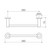 Liano II Hand Towel Rail Gunmetal [310708]
