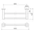 Liano II Double Towel Rail 640mm Brushed Nickel [310706]