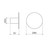 Liano II Wall Hook Large Brushed Nickel [310705]