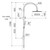 Liano II Rail Shower with Overhead Black [310723]