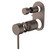 Liano II Bath or Shower Mixer with Diverter Trim Kit Rounded Cover Plate Brushed Bronze [310752]