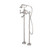 York Freestanding Bath Set with Metal Hand Shower Brushed Nickel [305804]