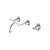York Wall Basin Set with Metal Lever Brushed Nickel [305704]