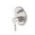 York Shower Mixer with Divertor with Metal Lever Brushed Nickel [305751]