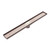 Tile Insert V Channel 900 x 106mm Floor Grate 80mm Outlet Brushed Bronze [305697]
