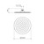 Rain Shower Rose Round (200mm) Brushed Bronze [311606]