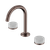Serenity Basin Set Arc Spout with Carrara Handle Brushed Bronze [308604]