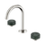Serenity Basin Set Arc Spout with Verde Alpi Handle Brushed Nickel [308701]