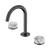 Serenity Basin Set Arc Spout with Arabescato Corchia Handle Gunmetal [308608]