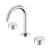 Serenity Basin Set Arc Spout with Metal Handle Brushed Nickel [308591]