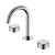 Serenity Basin Set Arc Spout with Metal Handle Chrome [308592]