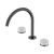 Serenity Bath or Kitchen Set Arc Spout with Carrara Handle Gunmetal [308828]