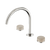 Serenity Bath or Kitchen Set Arc Spout with Rome Travertine Handle Brushed Nickel [308700]
