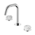 Serenity Basin Set Edge Spout with Arabescato Corchia Handle Chrome [308778]