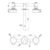 Serenity Wall Basin Set 185mm Spout with Rome Travertine Handle Brushed Bronze [308662]