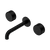 Serenity Wall Basin Set 185mm Spout with Metal Handle Matte Black [308586]