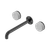 Serenity Wall Basin Set 220mm Spout with Carrara Handle Gunmetal [308589]
