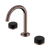 Serenity Basin Set Arc Spout with Marquina Black Handle Brushed Bronze [308719]