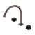 Serenity Bath or Kitchen Set Arc Spout with Marquina Black Handle Brushed Bronze [308664]