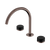 Serenity Bath or Kitchen Set Arc Spout with Marquina Black Handle Brushed Bronze [308664]